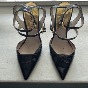 Michael Kors patent leather scrappy heels 8.5